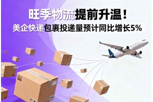 旺季物流提前升溫！美企快遞包裹投遞量預計同比增長5%